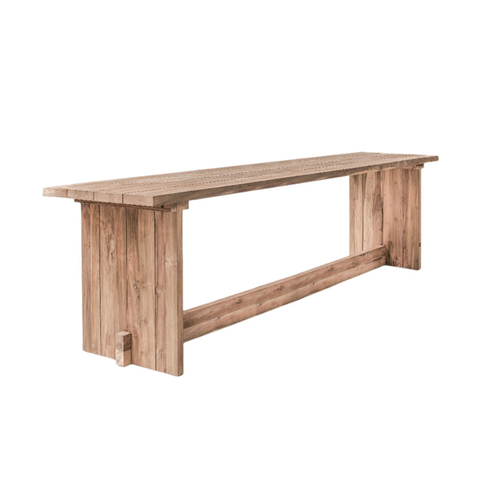 Beautifiul Alexi Teak Bar Table with a natural grey patina