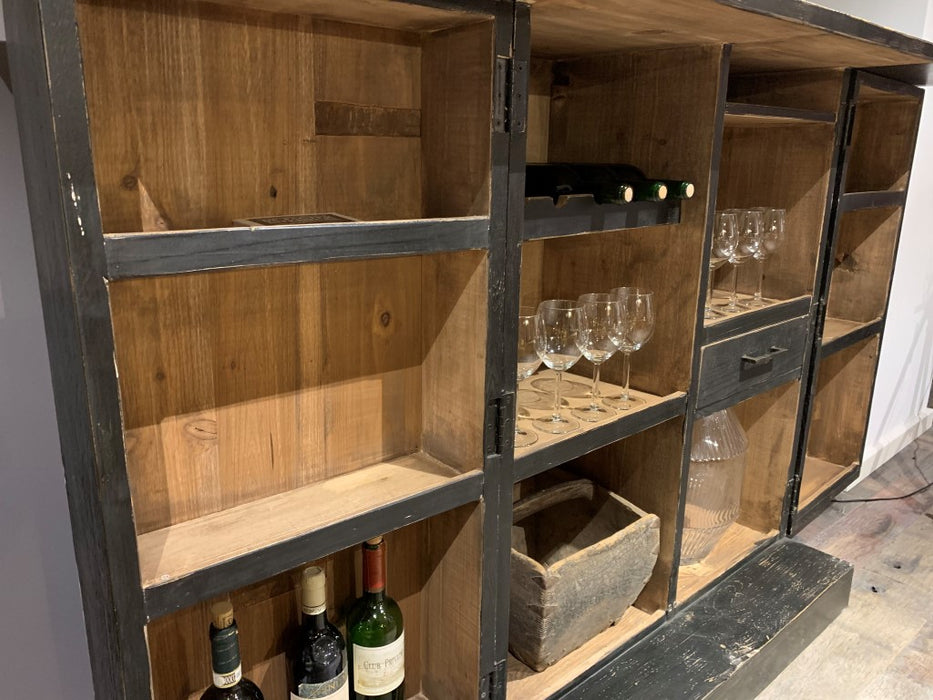 Black Wine Cabinet