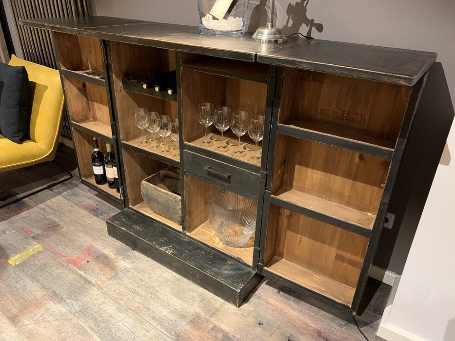 Black Wine Cabinet