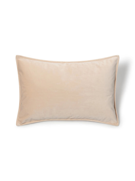 Velvet Oblong Cream Cushion