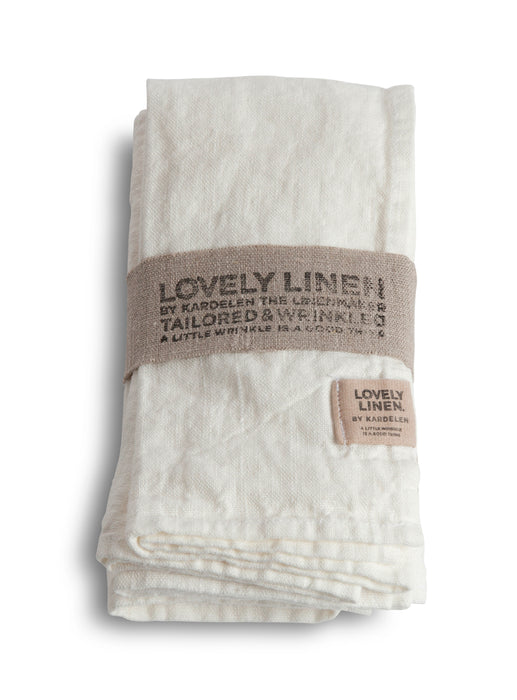 Lovely Linen Napkin 4 pack White