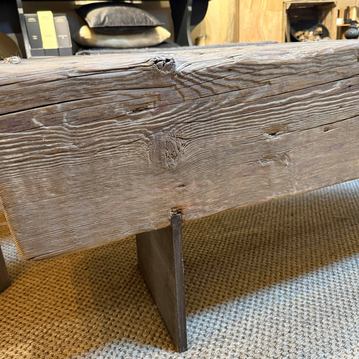 Old Pine Beam Bench