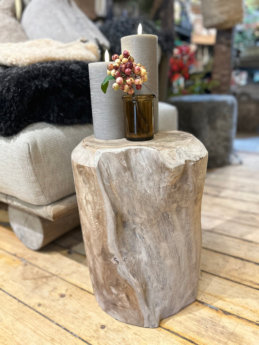 Teak Root Cylinder Coffee Table