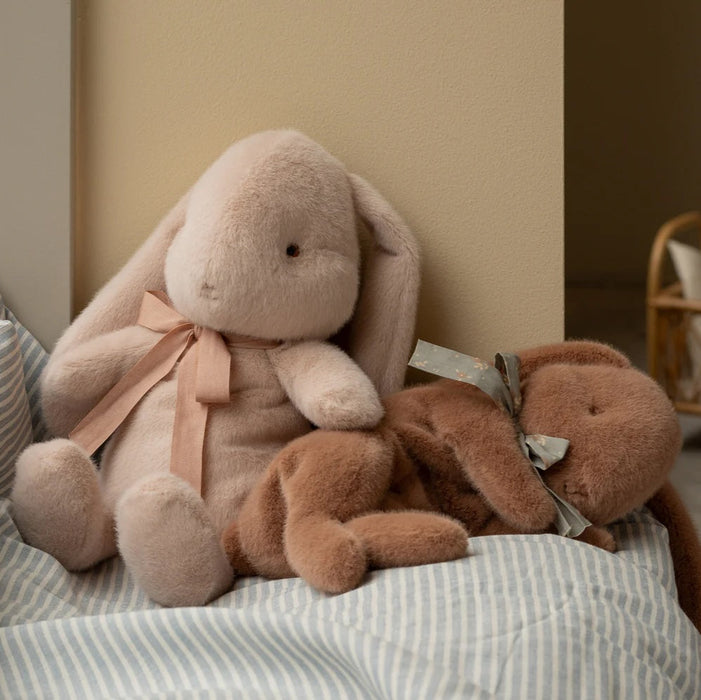 Plush Sleeping Bunny Soft Brown Small