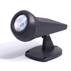 Carbon grey outdoor spotlight on a white background