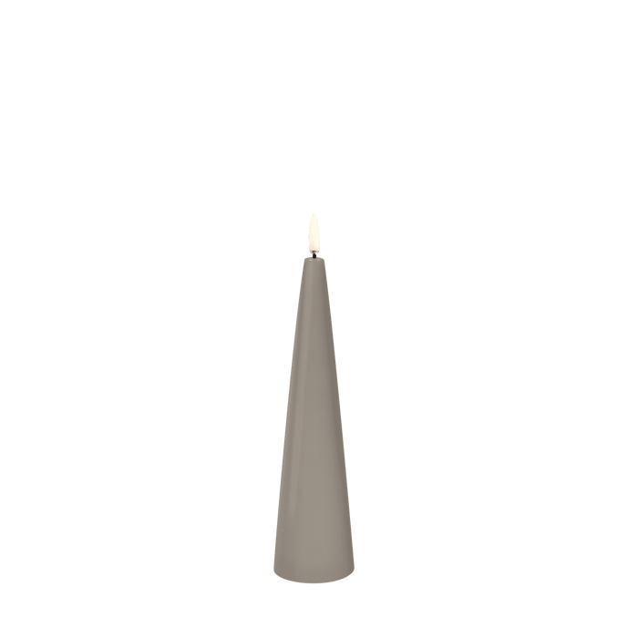 LED  Sandstone Cone Candle Medium