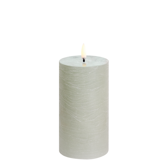 Rustic LED Pillar Candle Medium