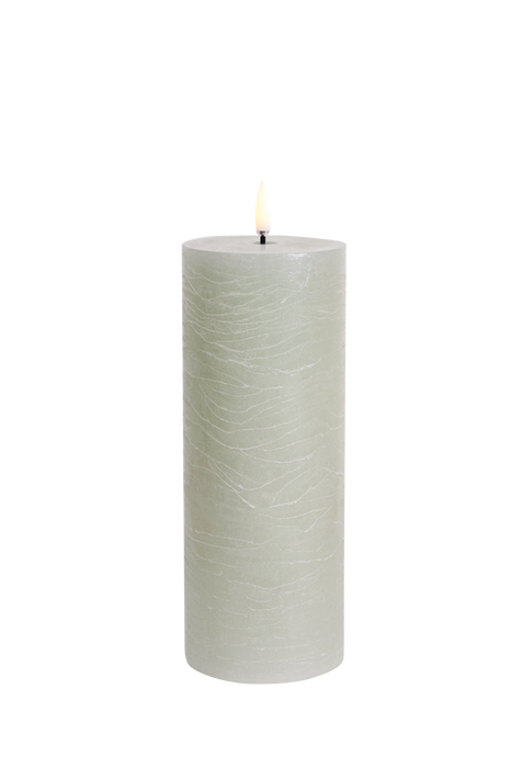 Rustic LED Pillar Candle Large