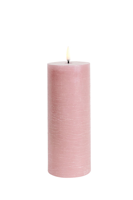 Rustic LED Pillar Candle Large