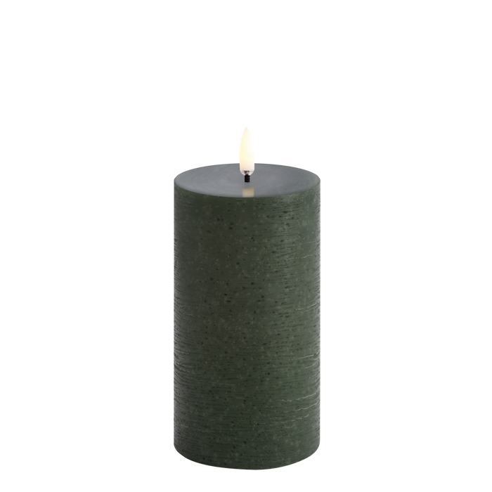 Rustic LED Pillar Candle Medium