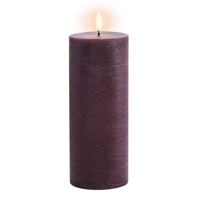 Rustic LED Pillar Candle Large