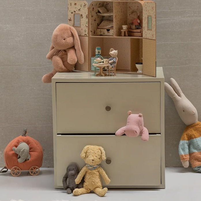 Vintage Plush Dog - Soft Sand