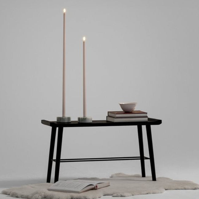 Tall LED Taper Candle – Sandstone